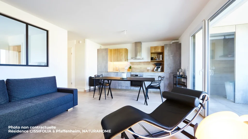 Investir à Sigolsheim : T2 avec grande terrasse et parking