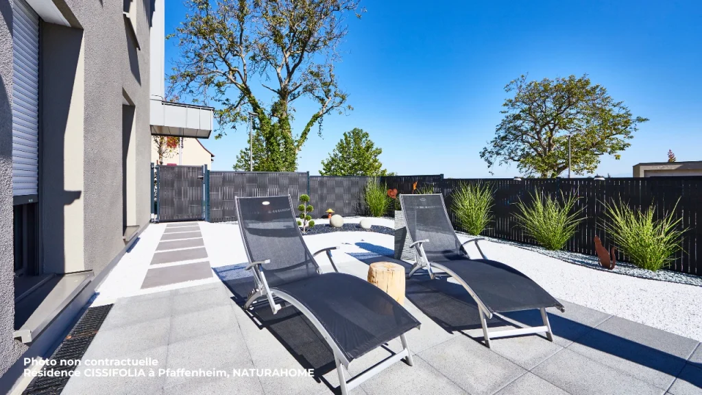 T3 avec vaste jardin privatif et belle pièce de vie