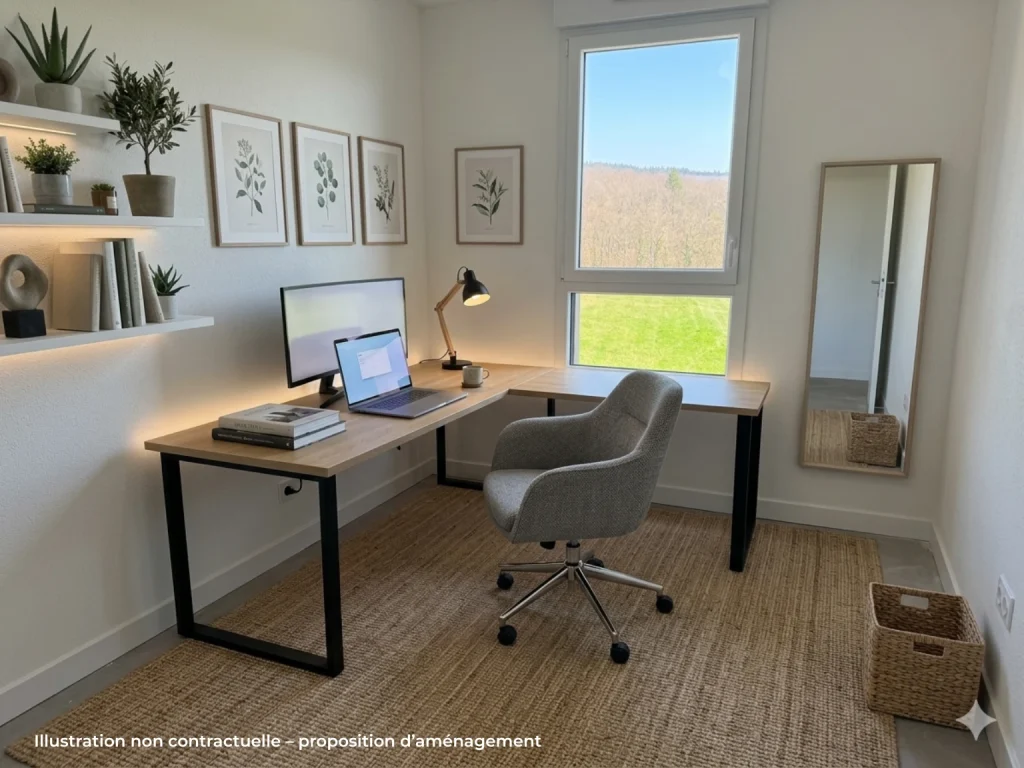 À Osenbach, grand appartement F3 en attique avec 2 terrasses